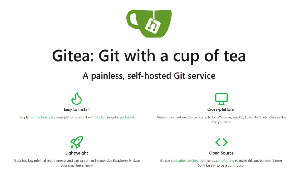gitea self host version